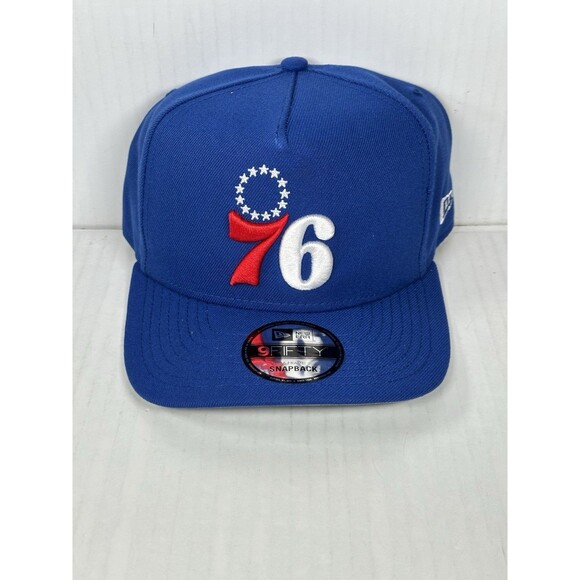 New Era Philadelphia 76ers NBA A-Frame 9FIFTY Snapback Hat Adjustable Cap NWT - Picture 1 of 5